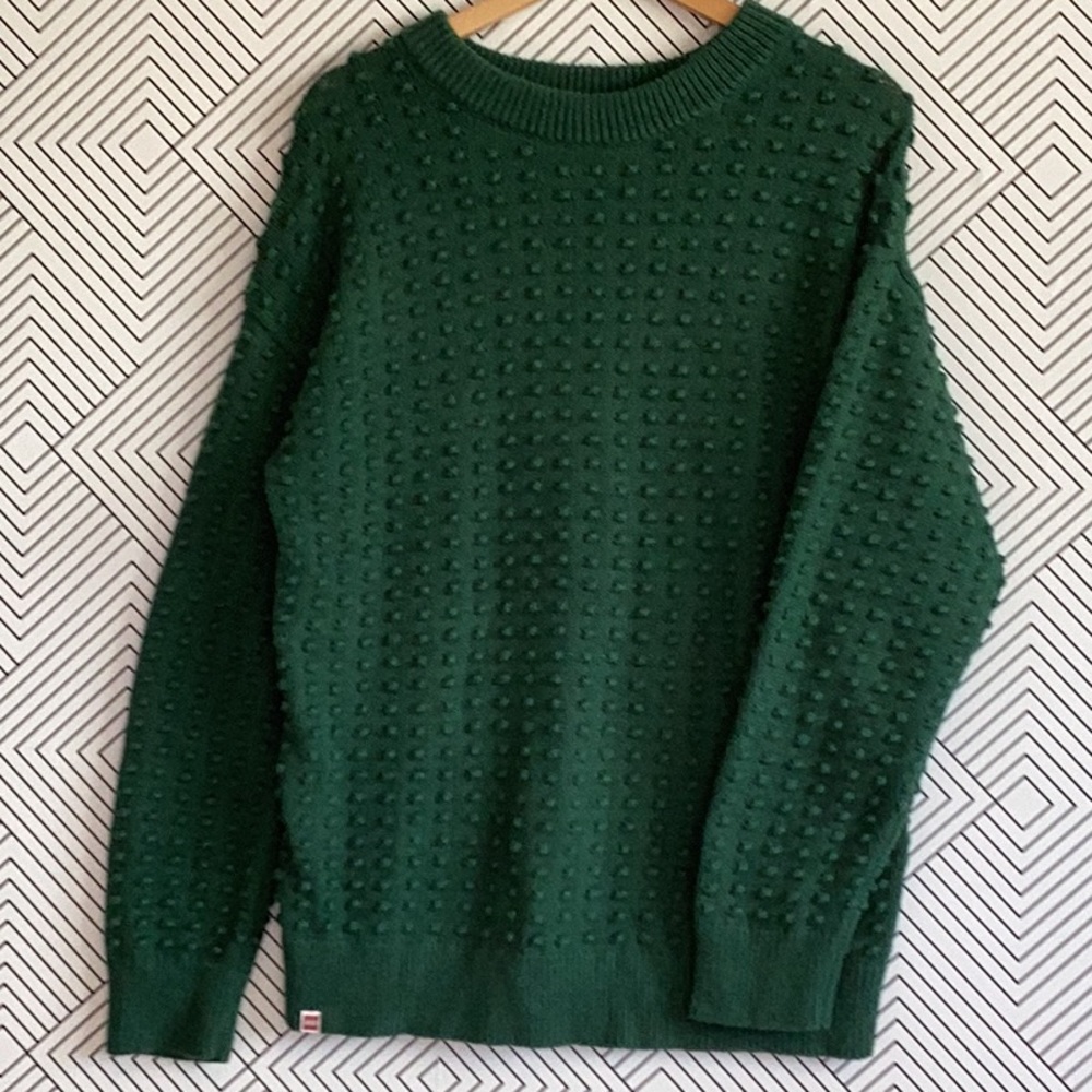 EUC GREEN LEGOxTARGET COLLAB TEXTURED SWEATER M